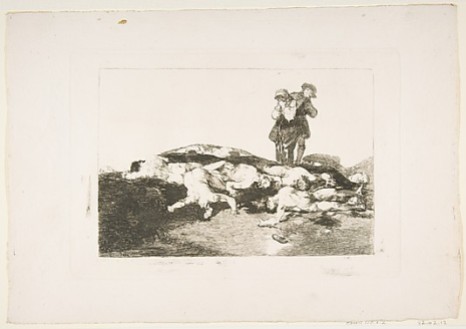 "Bury Them and Keep Quiet" from Goya's "Disasters of War"
