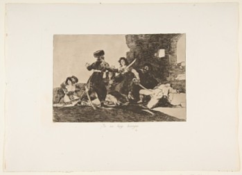 "There Isn't Time Now" from Goya's "Disasters of War"