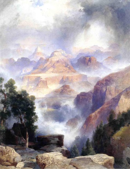Thomas Moran's "A Showery Day, Grand Canyon"