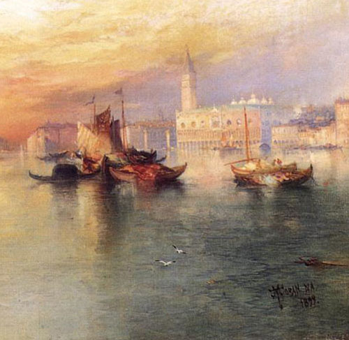 detail from Thomas Moran's "Venice, from near San Giorgio"