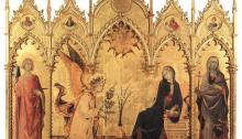 Simone Martini and Lippo Memmi's "Annunciation with St. Margaret and St. Ansanus"