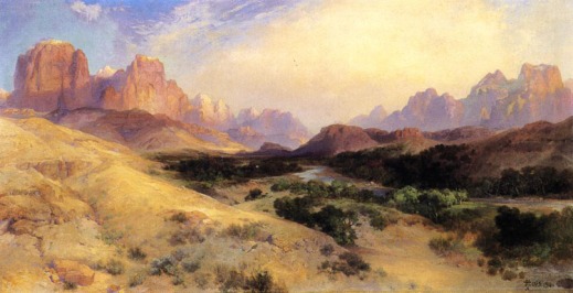 Thomas Moran's "Zion Valley, South Utah"