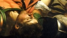 detail from Caravaggio's "Conversion of Saint Paul on the Way to Damascus"